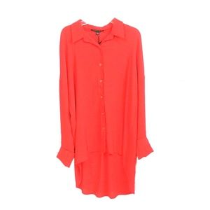 Harlow & Graham red button up blouse size large